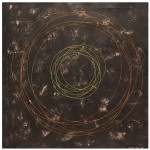 Agnieszka Rzońca, Hula-hoop, akryl i tusz na papierze, 70x70 cm, 2015